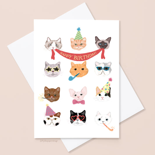 Cats Birthday Card