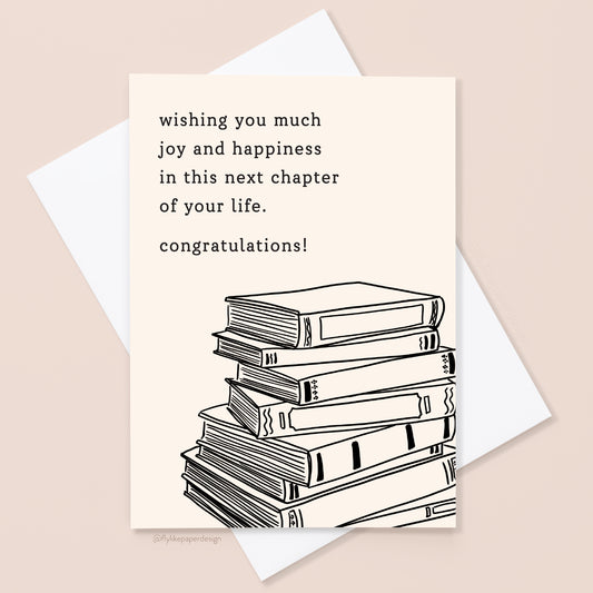 Next Chapter Congratulations Card