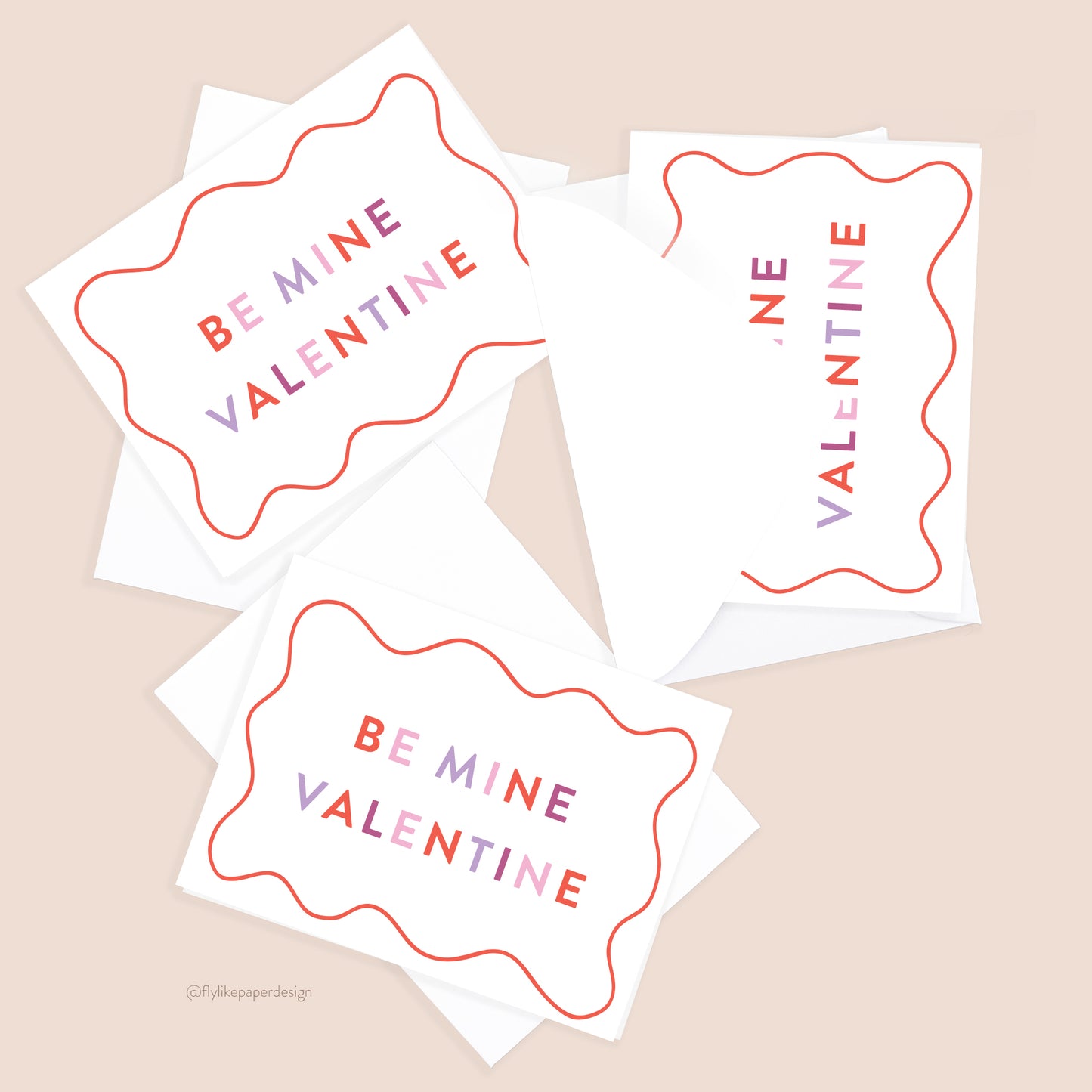 Mini Be Mine Valentine Cards (6 Pack)
