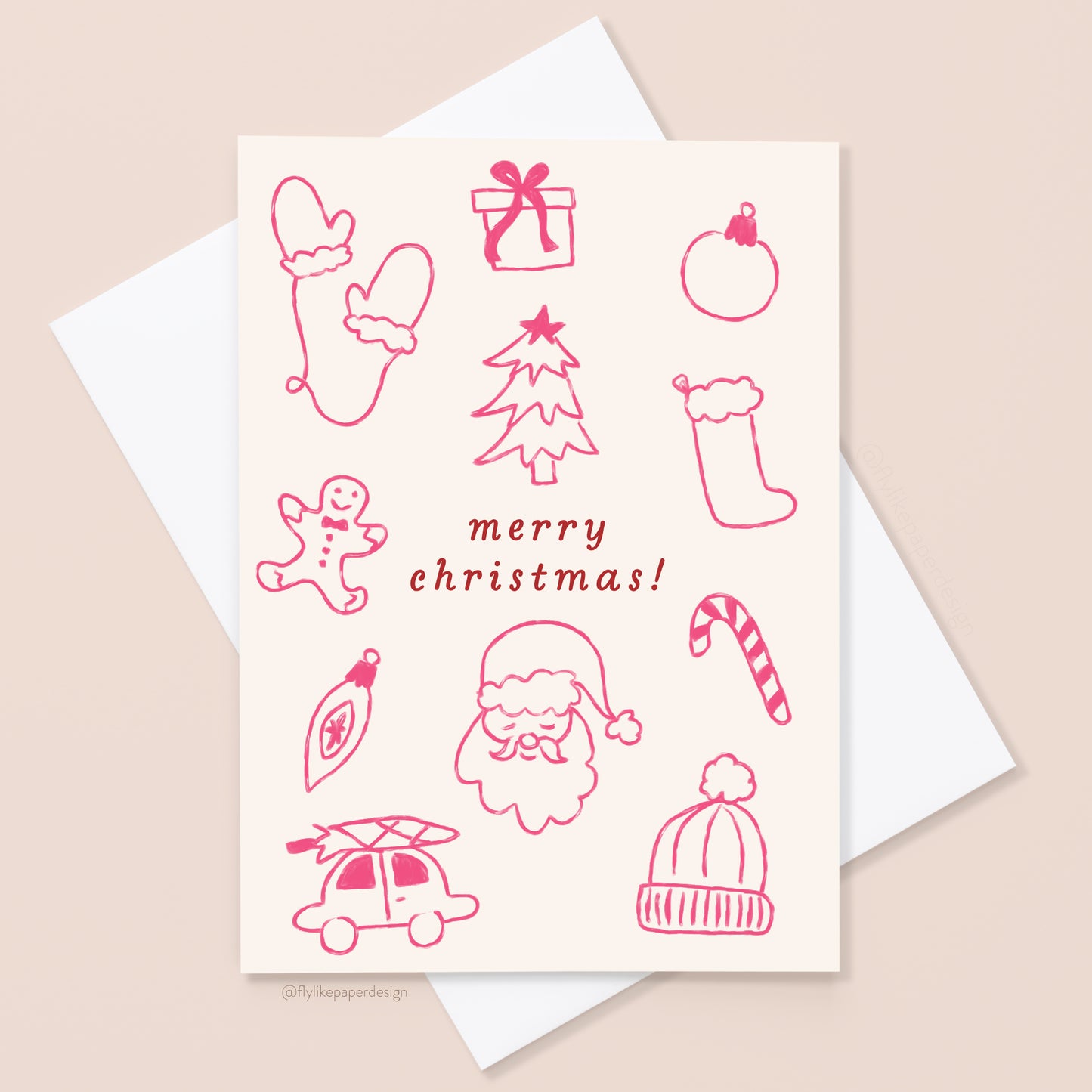 Christmas Doodles Christmas Card