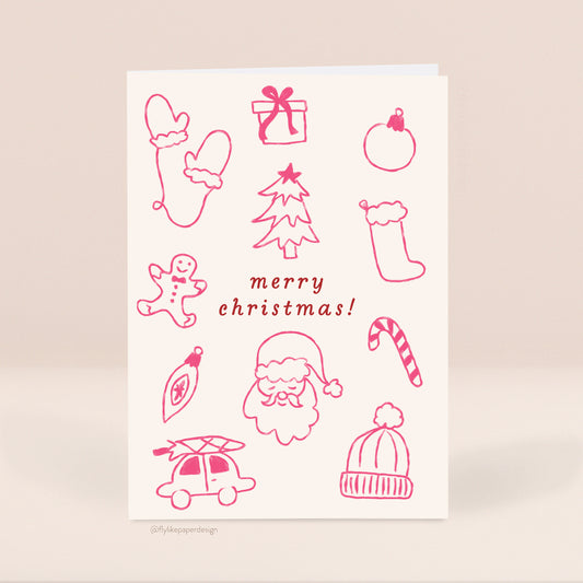 Christmas Doodles Christmas Card