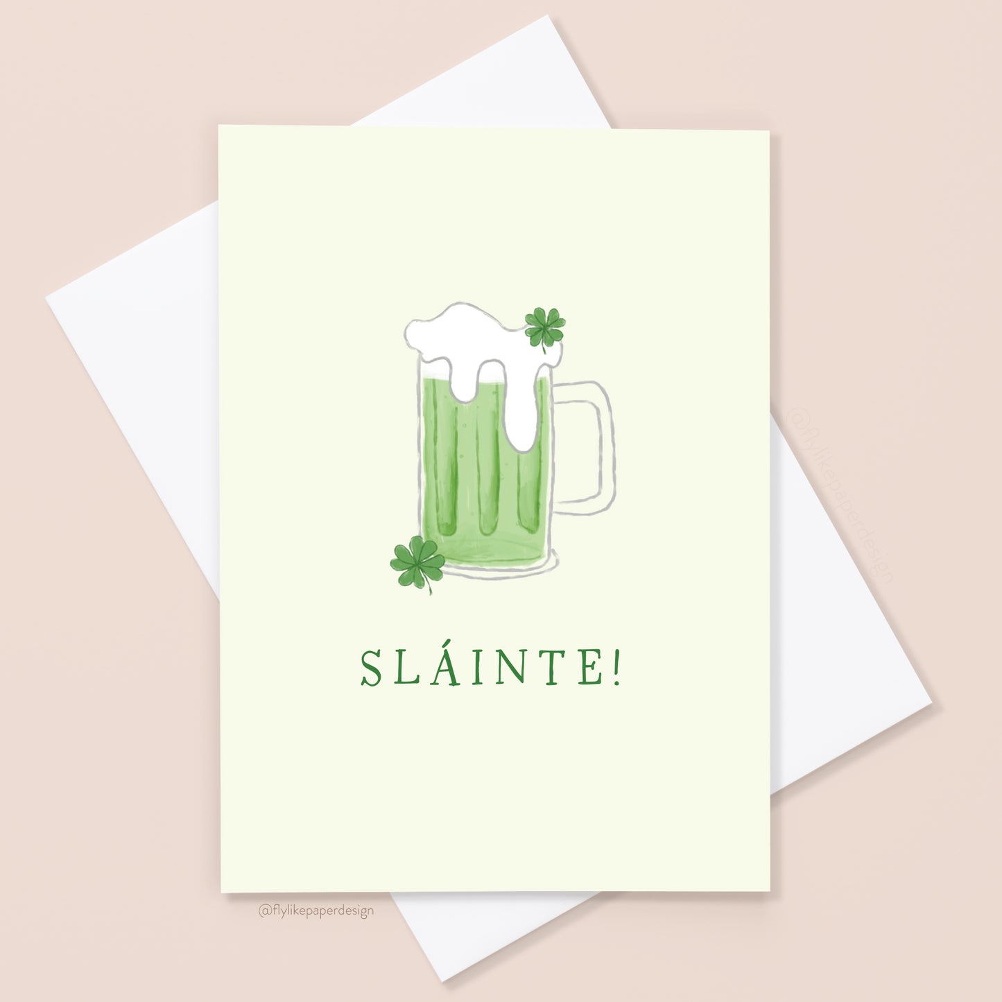 Green Beer Slainte St. Patrick's Day Card