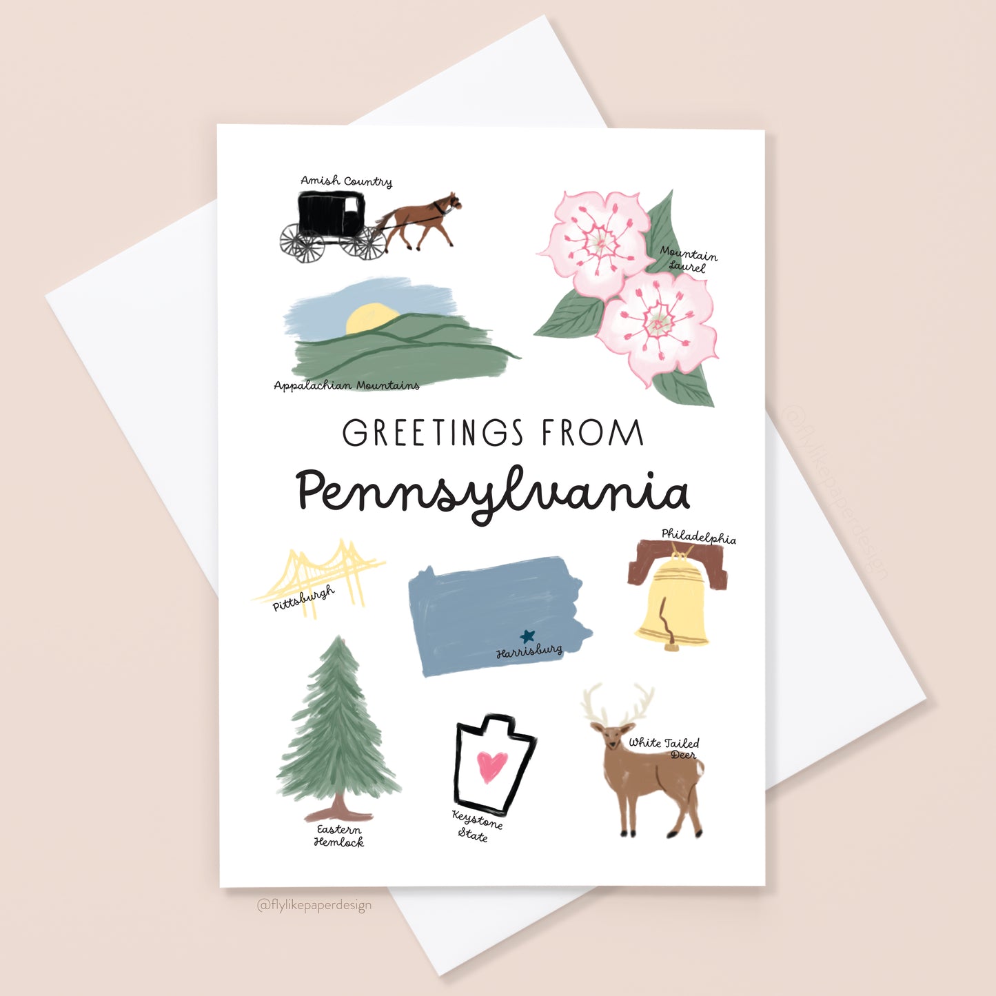 Greetings from Pennsylvania Card