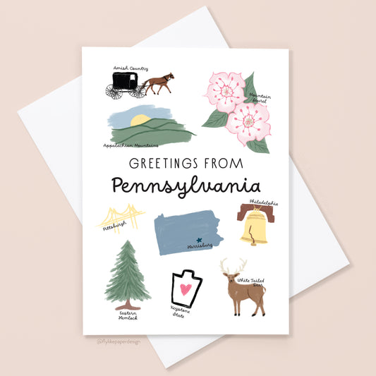 Greetings from Pennsylvania Card