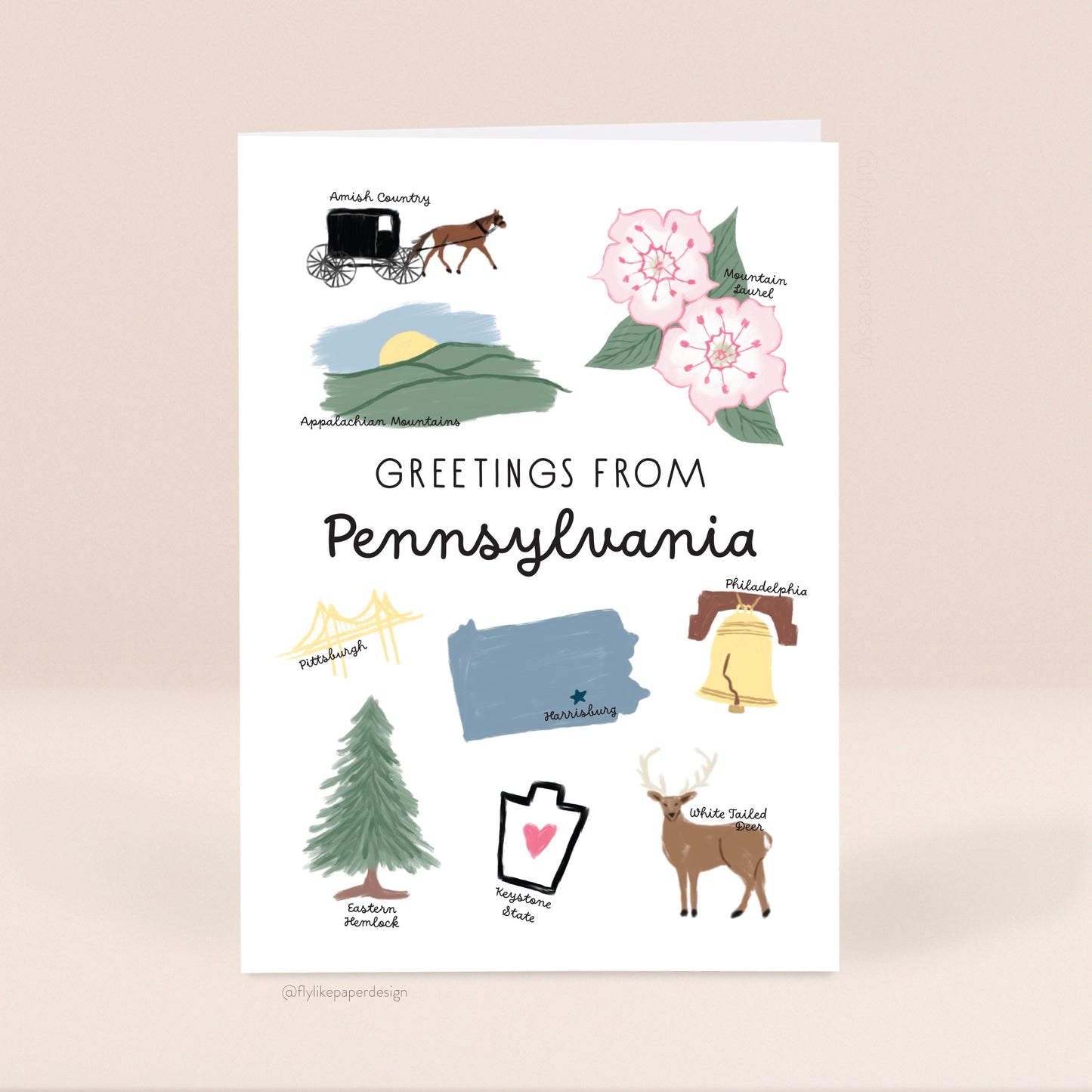 Greetings from Pennsylvania Card
