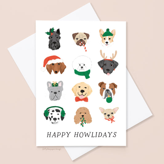 Happy Howlidays Christmas Card