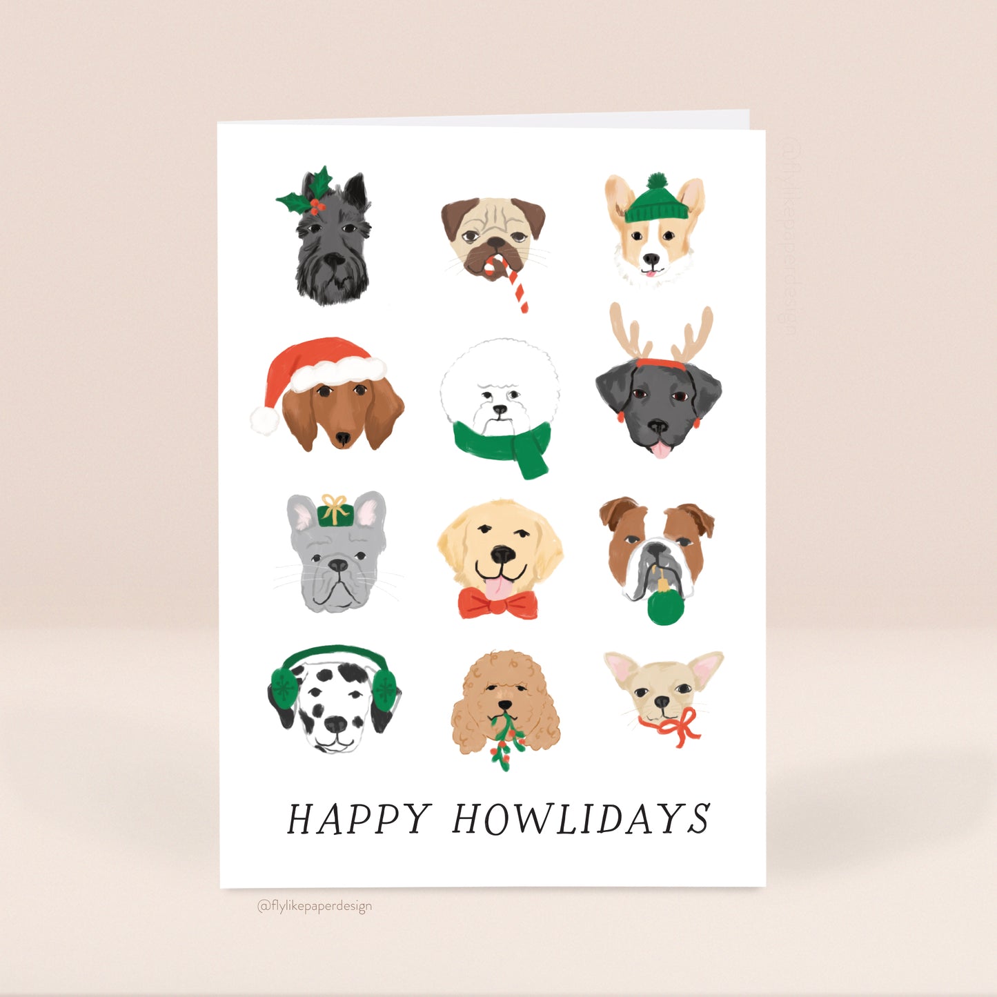Happy Howlidays Christmas Card