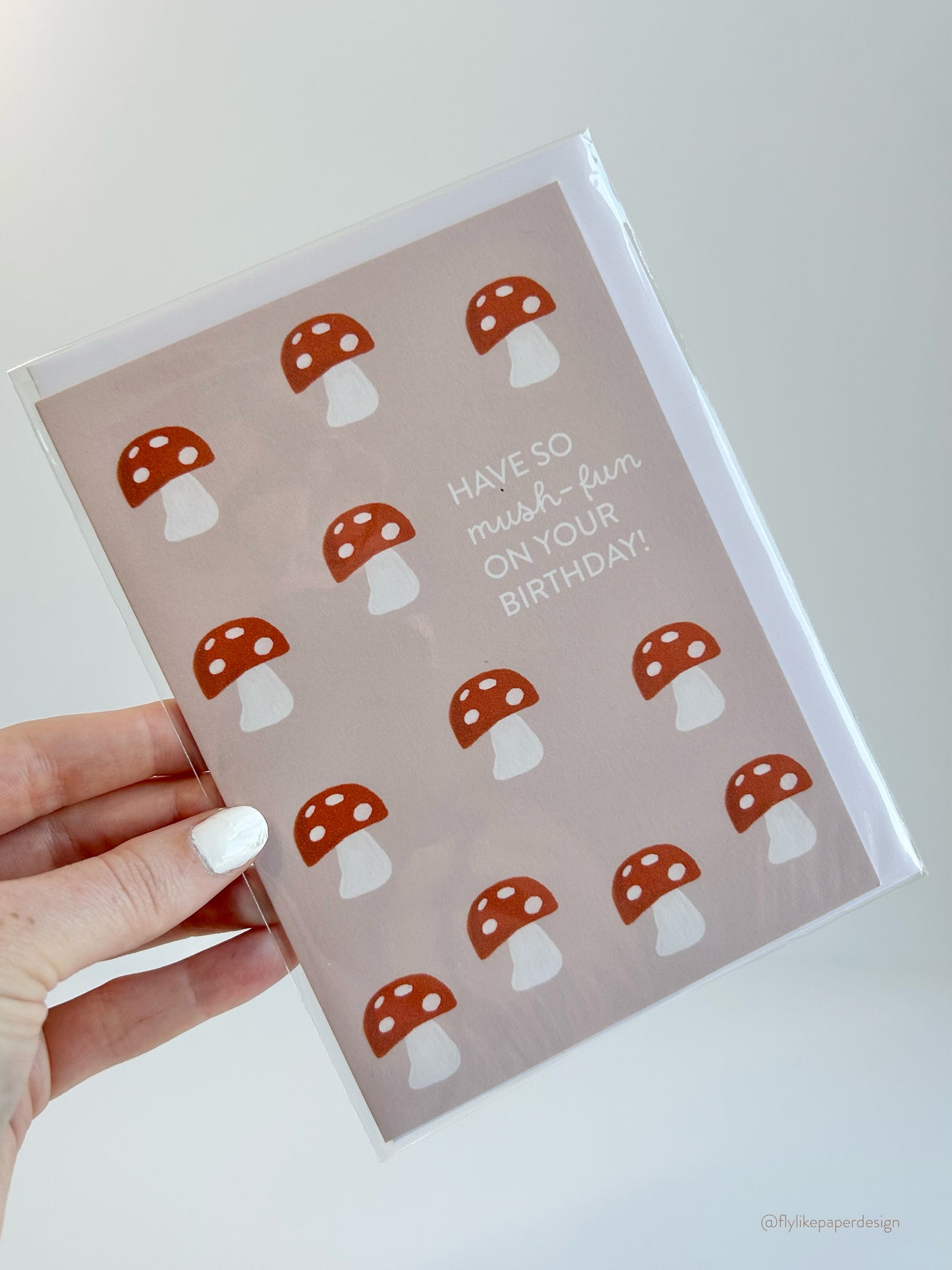 Mini Mushroom Birthday Card