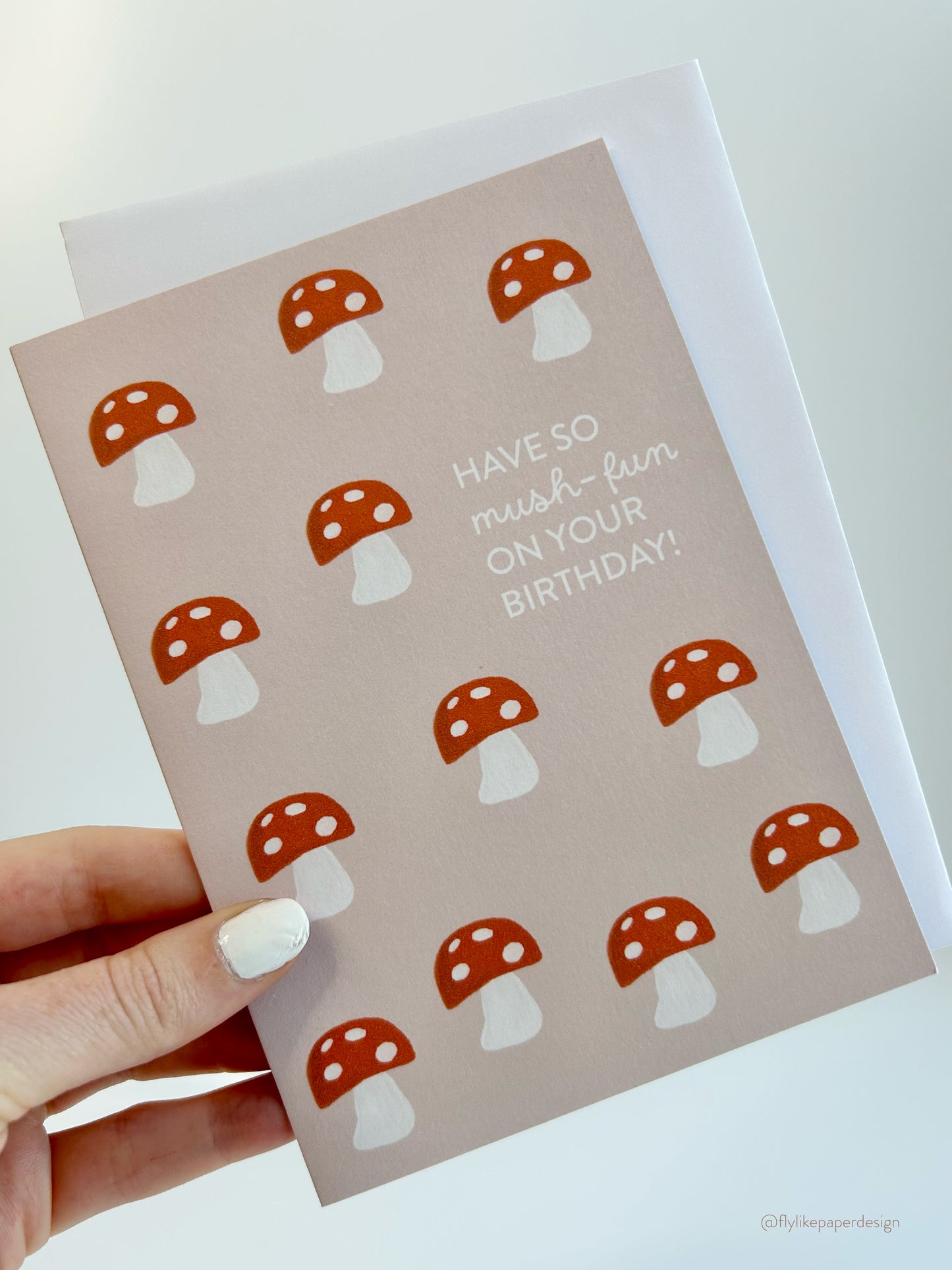 Mini Mushroom Birthday Card