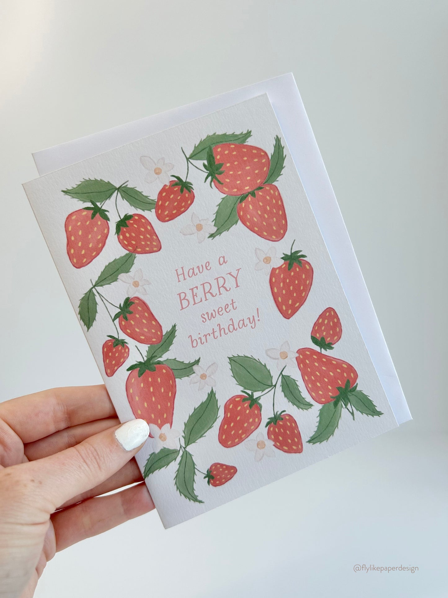 Sweet Strawberry Birthday Card