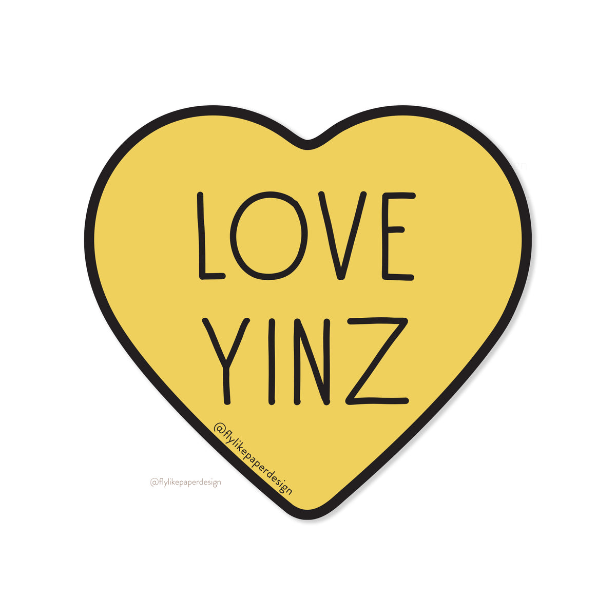 Love Yinz Pittsburgh Sticker