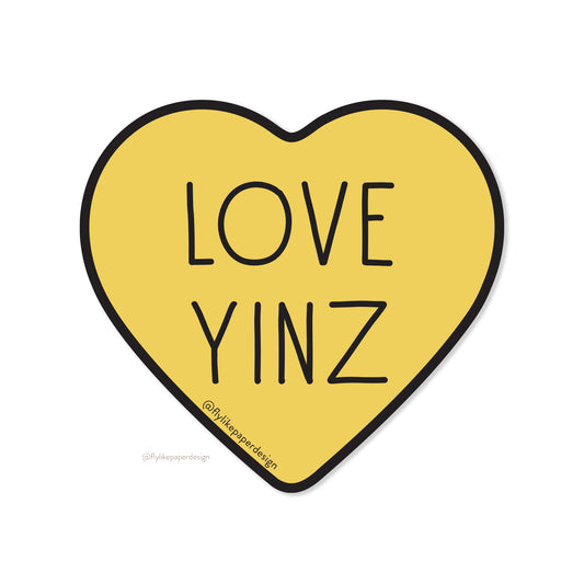Love Yinz Pittsburgh Sticker