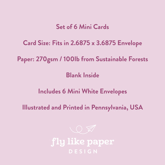 Mini Be Mine Valentine Cards (6 Pack)