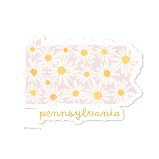 Pennsylvania Daisies Sticker