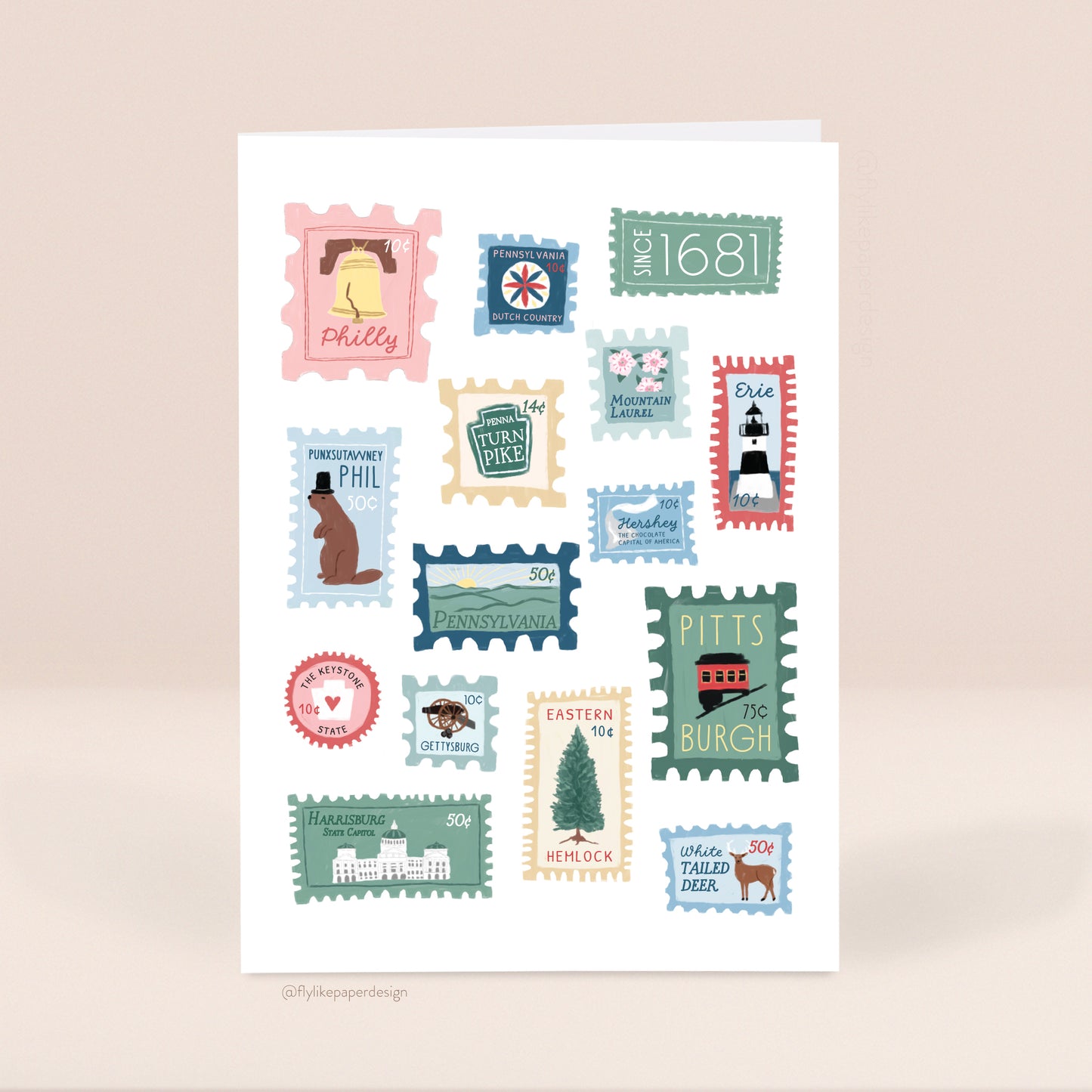 Pennsylvania Stamps Card