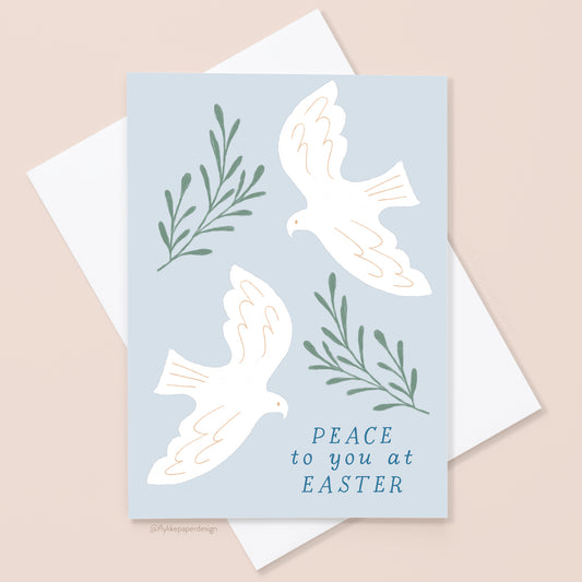 Peace Doves Easter Card