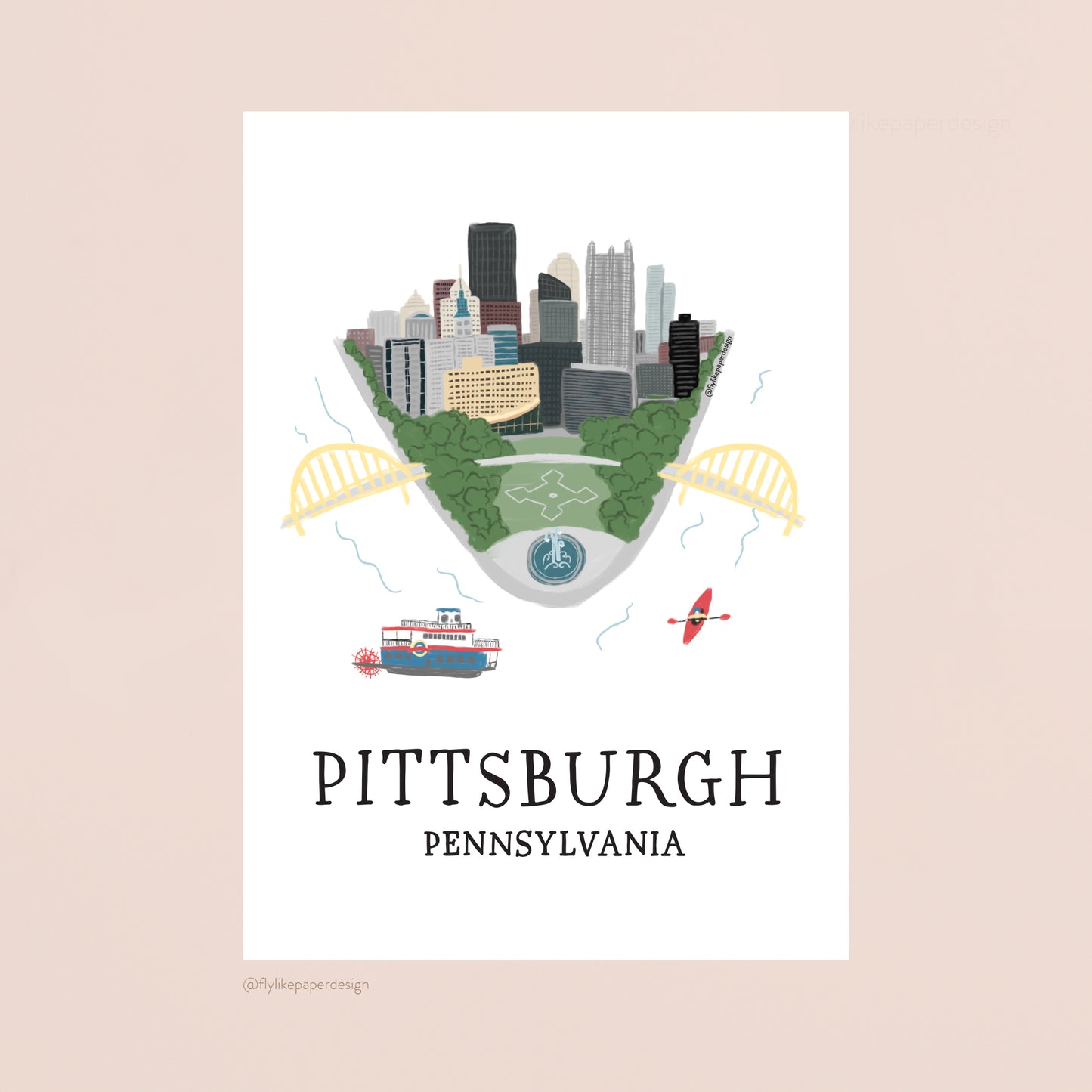 Pittsburgh Point Art Print