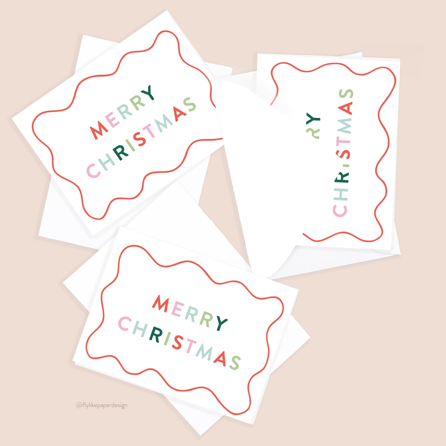 Mini Merry Christmas Cards (6 Pack)
