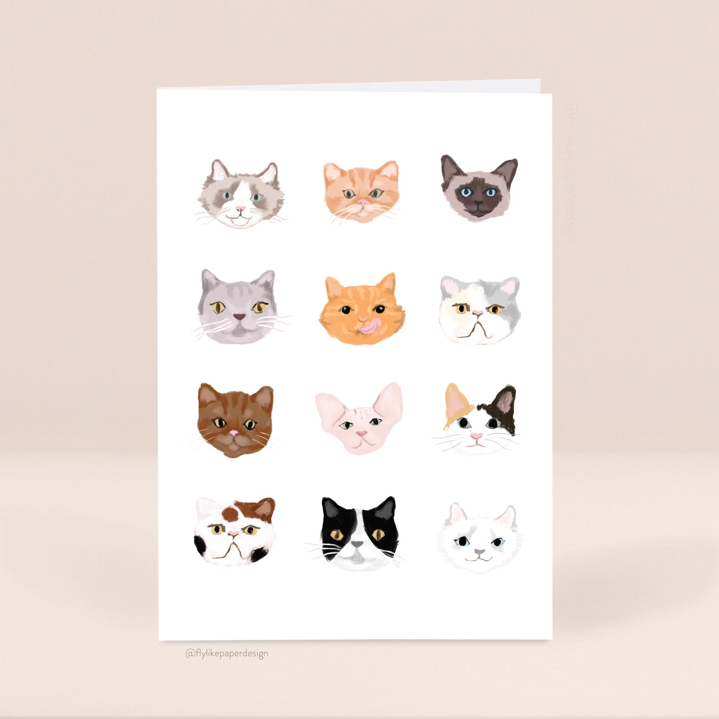 Cat Faces Card