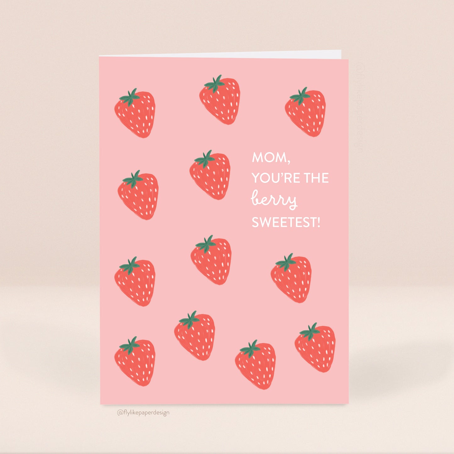 Strawberry Mother's Day Card