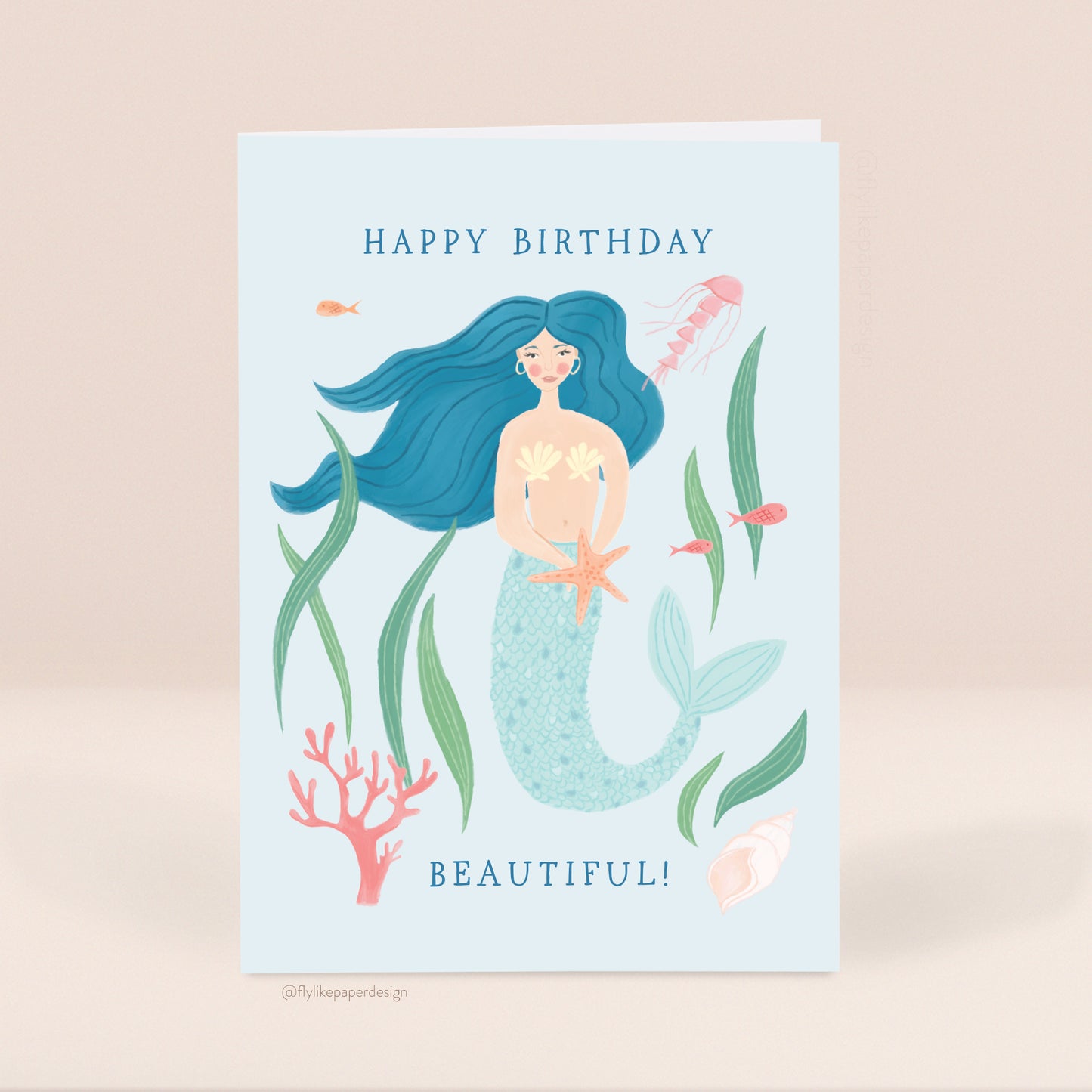 Mermaid Birthday Card