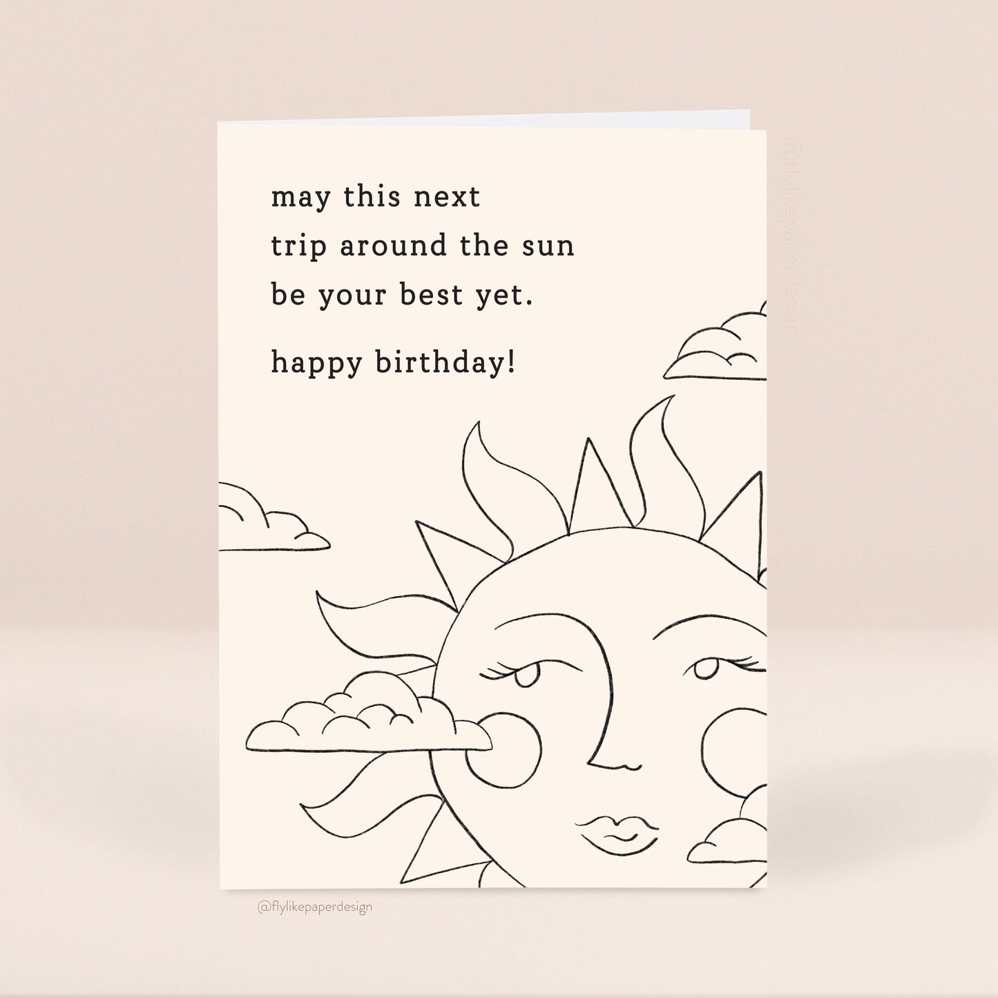 Trip Around the Sun Birthday Card