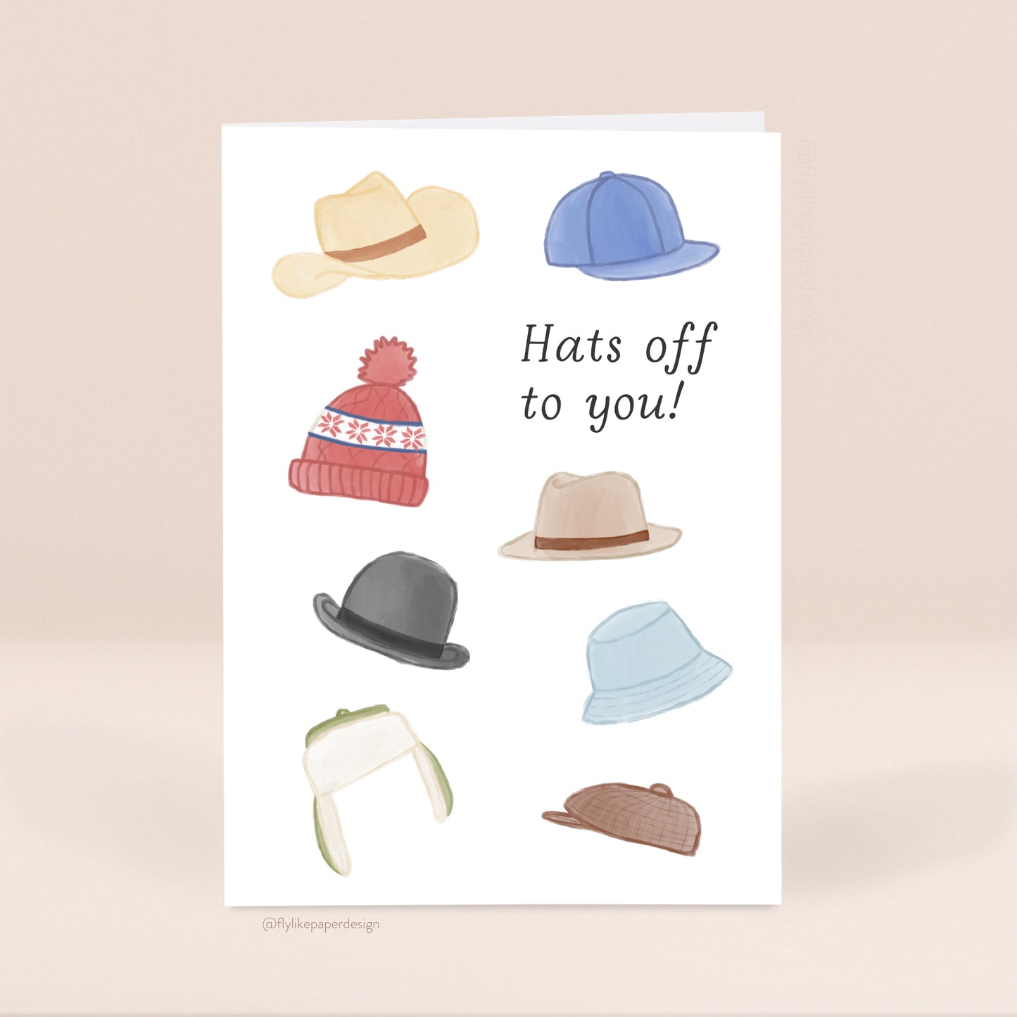 Hats Off Congratulations Card