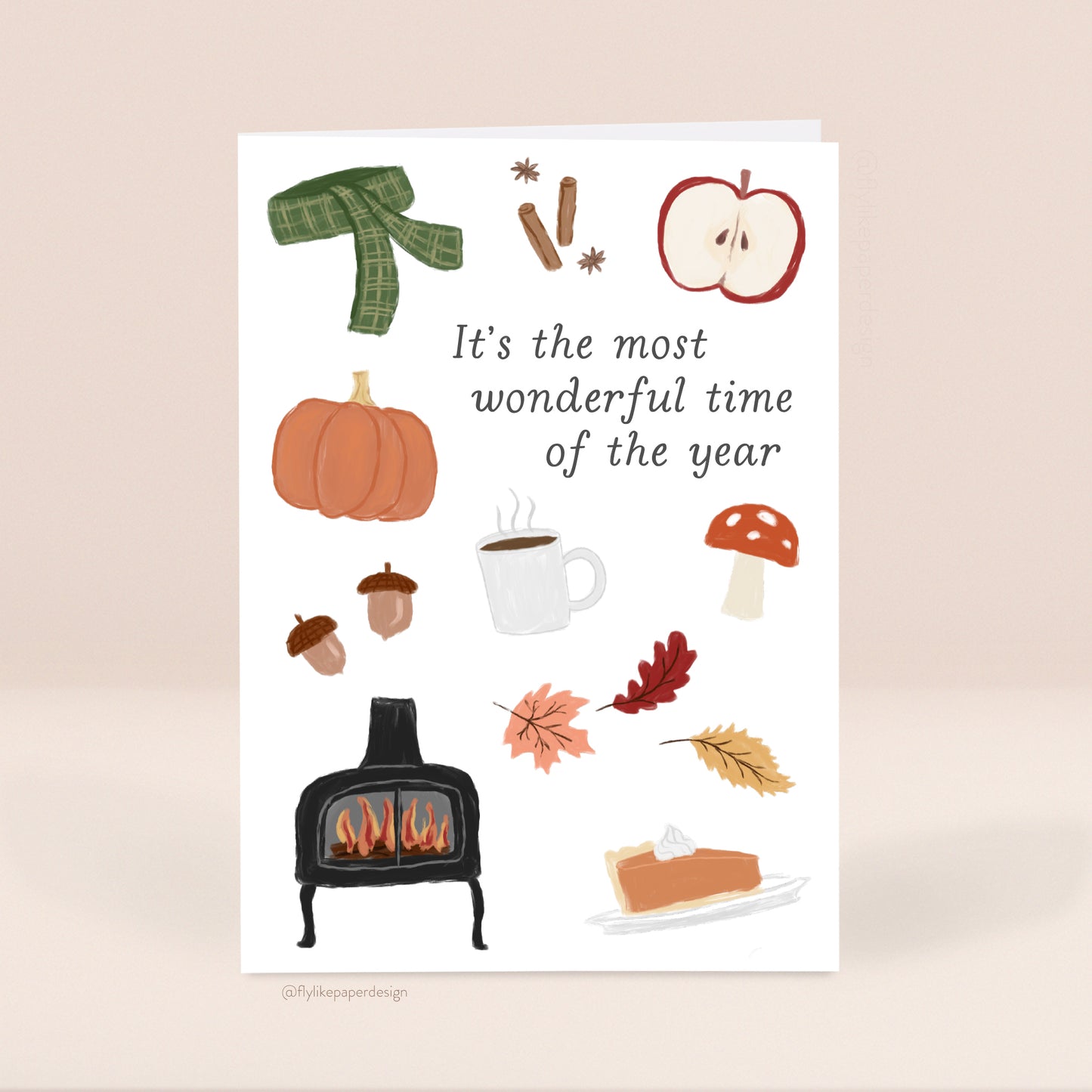 Most Wonderful Time Fall Autumn Card