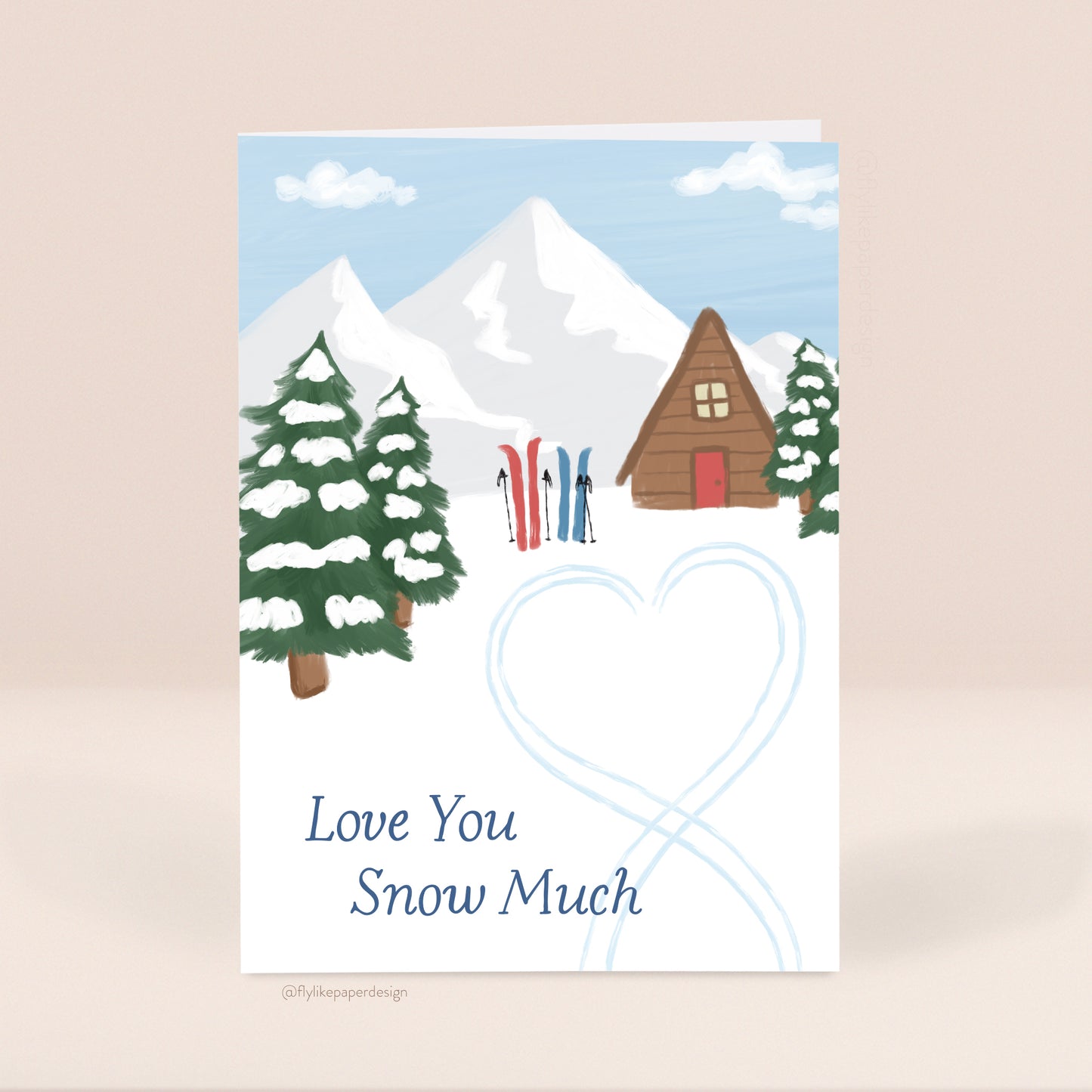 Love You Snow Much Valentine Card