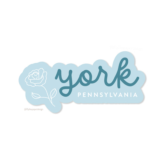 York Rose Sticker