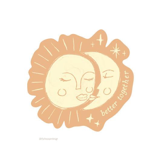 Better Together Sun & Moon Sticker