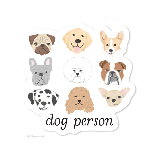 Dog Person Sticker