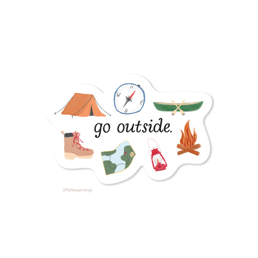 Go Outside Sticker