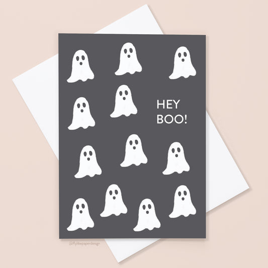 Hey Boo Halloween Card