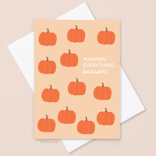 Pumpkin Everything Season Fall Card